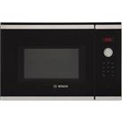 Bosch Series 4 BFL553MS0B 38cm High, Built In Small Microwave - Stainless Steel, Stainless Steel