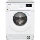 Hotpoint BIWMHG71483UKN Integrated 7kg Washing Machine with 1400 rpm - White - D Rated, White