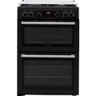 Cannon by Hotpoint CD67G0C2CA/UK Freestanding Gas Cooker - Anthracite - A+/A+ Rated, Black