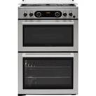Cannon by Hotpoint CD67G0CCX/UK Freestanding Gas Cooker - Stainless Steel - A+/A+ Rated, Stainless S