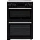 Cannon by Hotpoint CD67V9H2CA/UK 60cm Electric Cooker with Ceramic Hob - Black - A/A Rated, Black