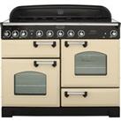 Rangemaster Classic Deluxe CDL110EICR/C 110cm Electric Range Cooker with Induction Hob - Cream / Chr