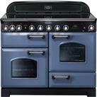 Rangemaster Classic Deluxe CDL110EISB/C 110cm Electric Range Cooker with Induction Hob - Stone Blue 
