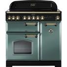 Rangemaster Classic Deluxe CDL90EIMG/B 90cm Electric Range Cooker with Induction Hob - Midnight Spor