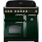 Rangemaster Classic Deluxe CDL90EIRG/B 90cm Electric Range Cooker with Induction Hob - Racing Green 