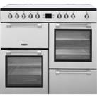 Leisure Cookmaster CK100C210S 100cm Electric Range Cooker with Ceramic Hob - Silver - A/A Rated, Silver