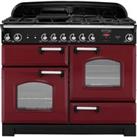 Rangemaster Classic CLA110NGFCY/C 110cm Gas Range Cooker - Cranberry / Chrome - A+/A+ Rated, Red