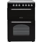 Rangemaster Classic 60 CLA60EIBL/C 60cm Electric Cooker with Induction Hob - Black / Chrome - A/A Rated, Black
