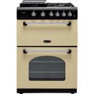 Rangemaster Classic 60 CLA60NGFCR/C Gas Cooker with Full Width Electric Grill - Cream / Chrome - A+/A Rated, Cream