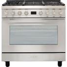 Smeg Portofino CPF9GPX 90cm Dual Fuel Range Cooker - Stainless Steel - A+ Rated, Stainless Steel