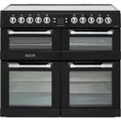 Leisure Cuisinemaster CS100C510K 100cm Electric Range Cooker with Ceramic Hob - Black - A/A/A Rated, Black