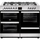 Belling Cookcentre110DFT 110cm Dual Fuel Range Cooker - Stainless Steel - A/A Rated, Stainless Steel