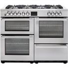 Belling Cookcentre110DFT Prof 110cm Dual Fuel Range Cooker - Stainless Steel - A/A Rated, Stainless Steel