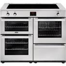 Belling Cookcentre110Ei Prof 110cm Electric Range Cooker with Induction Hob - Stainless Steel - A/A 