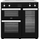 Belling Cookcentre90Ei 90cm Electric Range Cooker with Induction Hob - Stainless Steel - A/A Rated, Stainless Steel