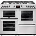 Belling CookcentreX100GProf 100cm Gas Range Cooker - Stainless Steel - A/A Rated, Stainless Steel