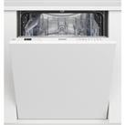 Indesit D2IHD526UK Fully Integrated Standard Dishwasher - White Control Panel with Fixed Door Fixing