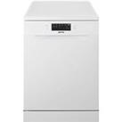 Smeg DF362DQB Standard Dishwasher - White - D Rated, White