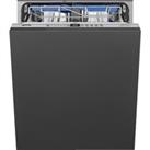 Smeg DI322BQLH Fully Integrated Standard Dishwasher - Silver Control Panel with Sliding Door Fixing 