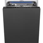 Smeg DI362DQ Integrated Standard Dishwasher - Black Control Panel with Sliding Door Fixing Kit - D R