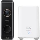 Eufy Dual Camera 2K Doorbell with HomeBase 2 Smart Doorbell - White / Black, White