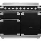 Rangemaster Elise ELS110EIGB 110cm Electric Range Cooker with Induction Hob - Black - A/A Rated, Black