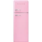 Smeg Right Hand Hinge FAB30RPK5 80/20 Fridge Freezer - Pink - D Rated, Pink