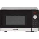 Bosch Series 2 FEL023MS2B 26cm tall, 44cm wide, Freestanding Compact Microwave - Black / Stainless S