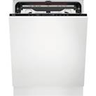AEG FSE83837P Fully Integrated Standard Dishwasher - Black Control Panel with Sliding Door Fixing Kit - D Rated, Black