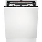 AEG FSS83708P Wifi Connected Fully Integrated Standard Dishwasher - Black Control Panel with Sliding