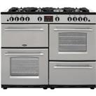 Belling FarmhouseX110G 110cm Gas Range Cooker - Silver - A/A Rated, Silver