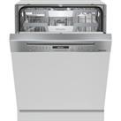 Miele G7200SCi Semi Integrated Standard Dishwasher - Clean Steel Control Panel with Fixed Door Fixing Kit - A Rated, Stainless Steel