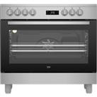 Beko GF17300GXNS 90cm Electric Range Cooker with Ceramic Hob - Stainless Steel - A Rated, Stainless Steel