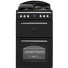 Leisure Gourmet GRB6GVK 60cm Freestanding Gas Cooker with Full Width Gas Grill - Black - A+/A Rated,