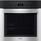 Miele ContourLine H7364BP Wifi Connected Built In Electric Single Oven with Pyrolytic Cleaning - Clean Steel - A+ Rated, Stainless Steel