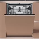 Hotpoint H7IHP42LUK Fully Integrated Standard Dishwasher - Black Control Panel with Fixed Door Fixing Kit - C Rated, Black