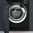 Hoover H-WASH&DRY 300 LITE HBDS485D1ACBE Integrated 8Kg/5Kg Washer Dryer with 1400 rpm - Black - E Rated, Black