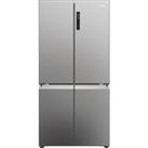 Haier Cube 90 Series 5 HCR5919ENMP Total No Frost American Fridge Freezer - Stainless Steel - E Rate
