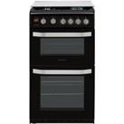 Hotpoint HD5G00CCBK/UK Freestanding Gas Cooker with Full Width Gas Grill - Black - A+/A Rated, Black