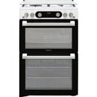 Hotpoint HD67G02CCW/UK Freestanding Gas Cooker with Gas Grill - White - A+/A+ Rated, White