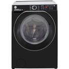 Hoover H-WASH 500 HDD4106AMBCB Wifi Connected 10Kg/6Kg Washer Dryer with 1400 rpm - Black - D Rated, Black