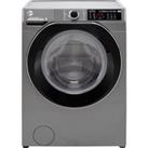 Hoover H-WASH 500 HDD4106AMBCR Wifi Connected 10Kg/6Kg Washer Dryer with 1400 rpm - Graphite - D Rated, Silver