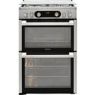 Hotpoint HDM67G0C2CX/UK 60cm Freestanding Gas Cooker - Silver - A+/A+ Rated, Silver