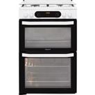 Hotpoint HDM67G0CCW/UK 60cm Freestanding Gas Cooker - White - A+/A+ Rated, White