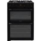Hotpoint HDM67G0CMB/UK Freestanding Gas Cooker - Black - A+/A+ Rated, Black