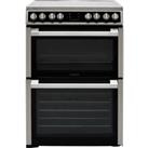 Hotpoint HDM67V8D2CX/UK 60cm Electric Cooker with Ceramic Hob - Silver - A/A Rated, Silver