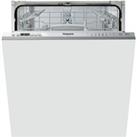 Hotpoint HIC3C26WUKN Fully Integrated Standard Dishwasher - Stainless Steel Control Panel with Fixed