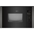 NEFF N50 HLAWD23G0B 38cm tall, 59cm wide, Built In Compact Microwave - Graphite Grey, Grey