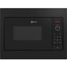 NEFF N30 HLAWG25S3B 38cm tall, 50cm wide, Built In Compact Microwave - Black, Black