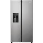 Haier SBS 90 Series 5 HSR5918DIMP Plumbed Frost Free American Fridge Freezer - Stainless Steel - D Rated, Stainless Steel